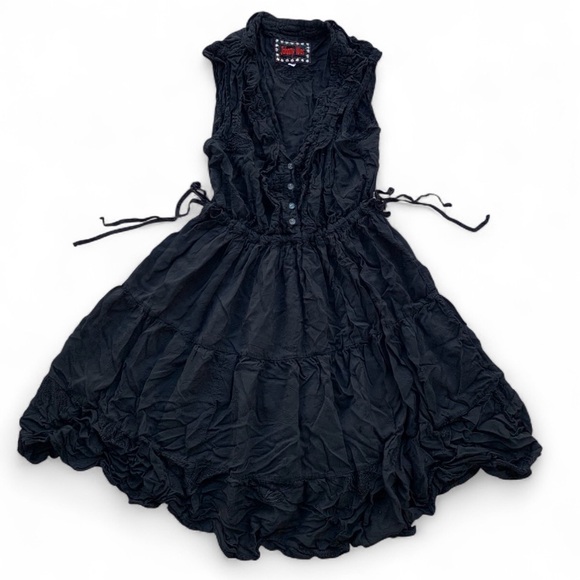 Johnny Was Dresses & Skirts - Rare Y2K Johnny Was Boho Butterfly Swiss Dot Embroidered Sheer Midi Dress